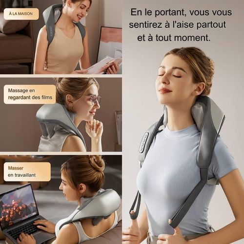 Masseur Cervical - Appareil de Massage Cou et Épaules avec Chauffage Infrarouge