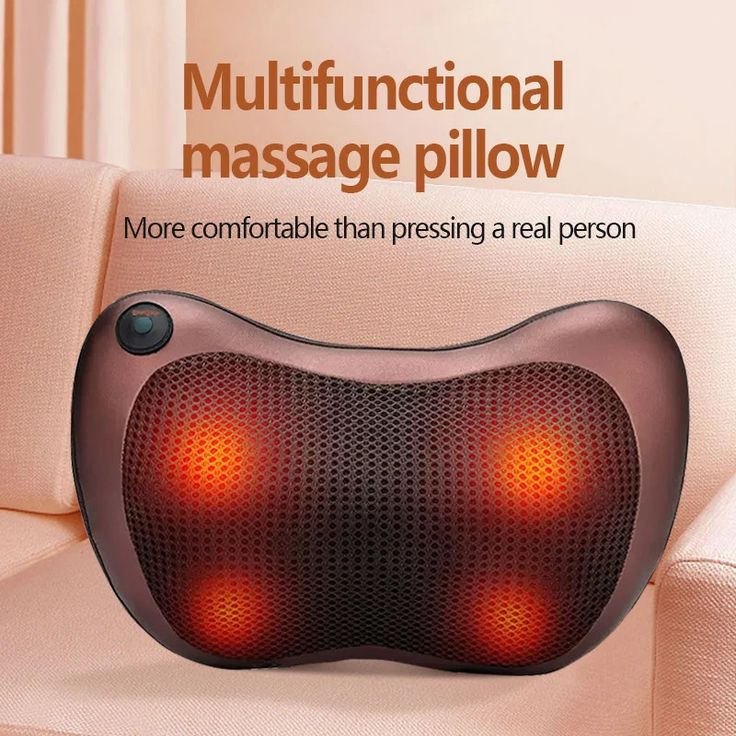 Coussin de Massage Shiatsu Chauffant – Dos, Cou & Épaules