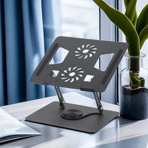 Support Pc et Tablette Universel 360° - Station d'Accueil Ajustable en Aluminium