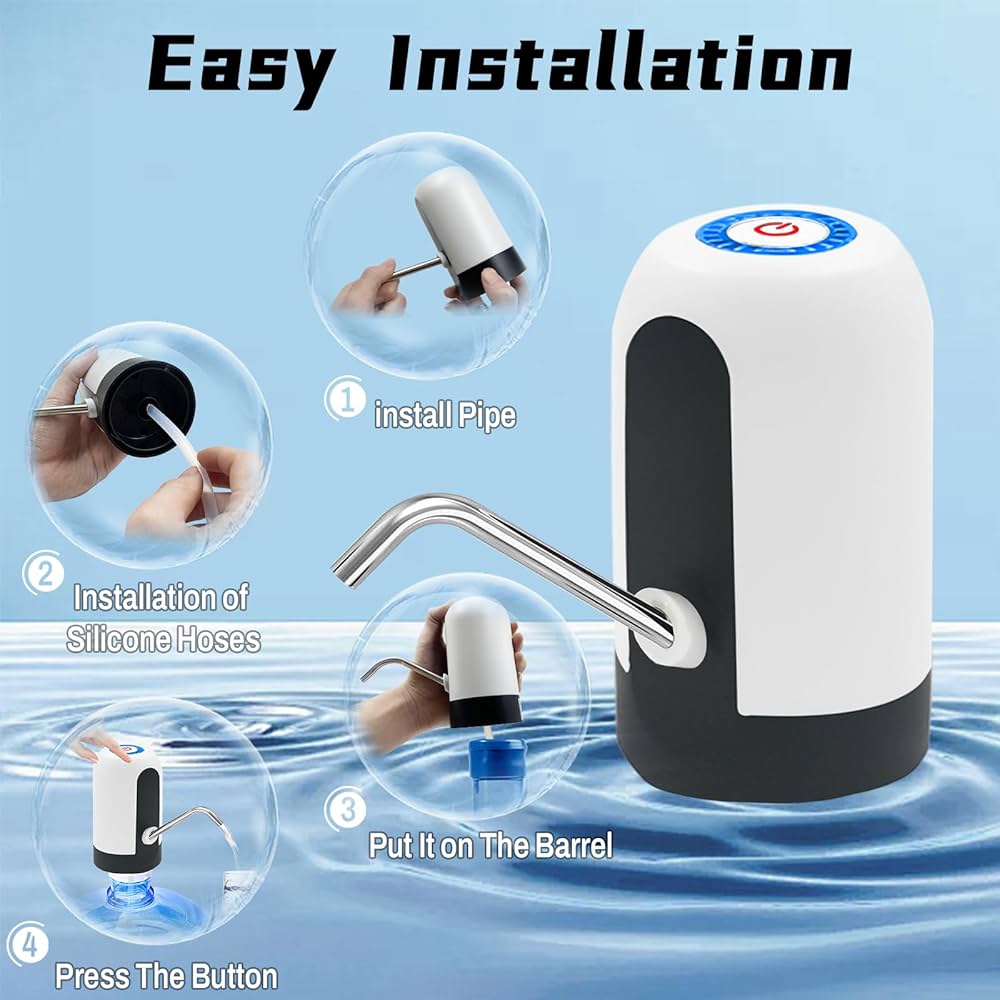Pompe à Eau Électrique Automatique Rechargeable - Distributeur Universel pour Bouteilles