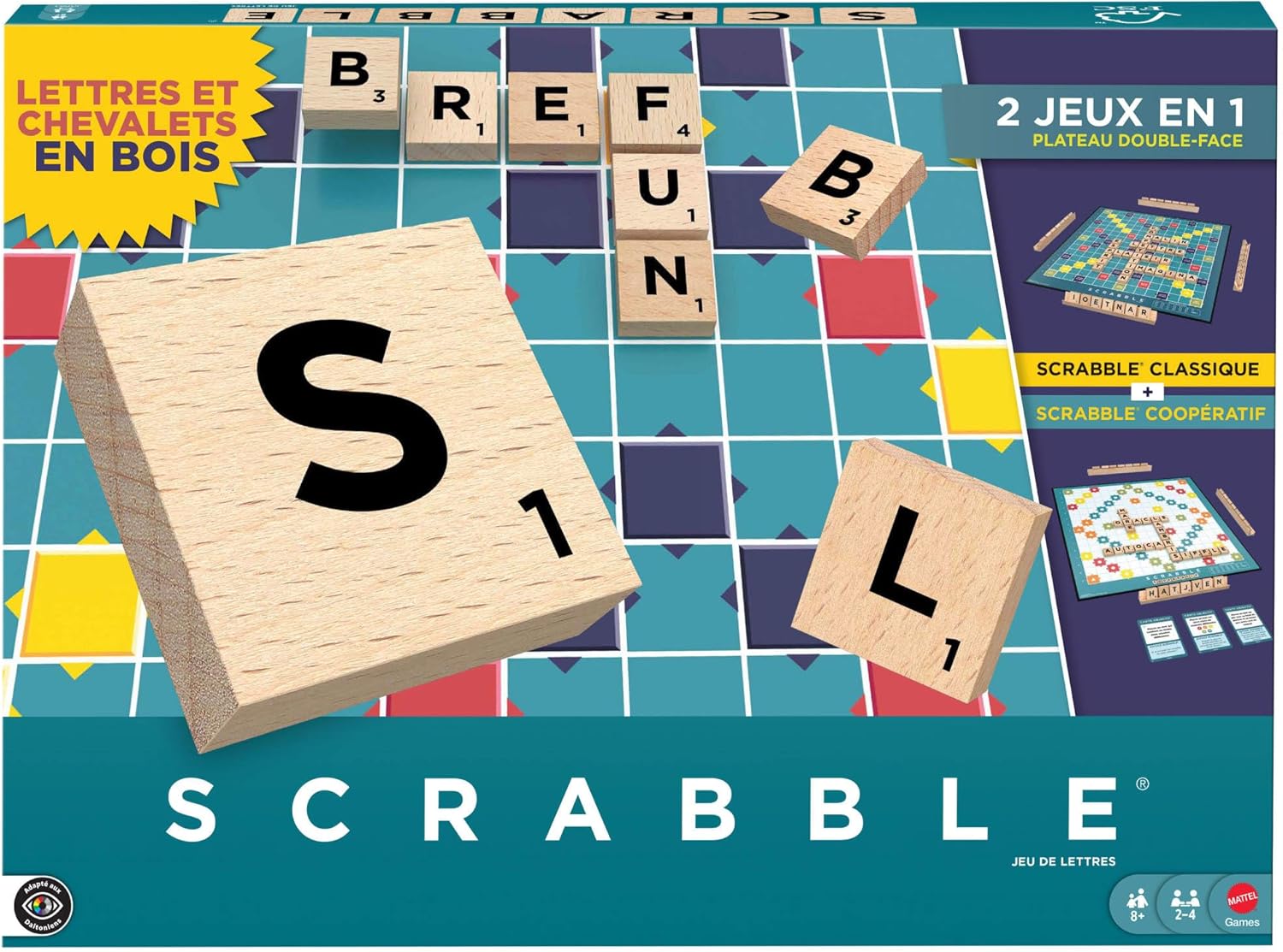 Scrabble Classique - Jeu de Société de Lettres en Français