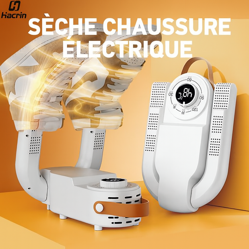 Sèche-chaussures électrique Hacrinin – Séchage rapide, désodorisant et anti-bactérien
