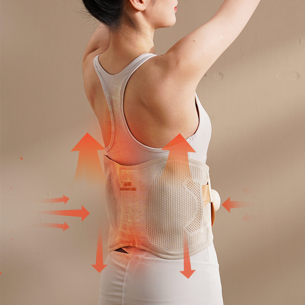 Ceinture Lombaire de Massage Chauffante & Vibrante – Soulage le Dos et la Taille