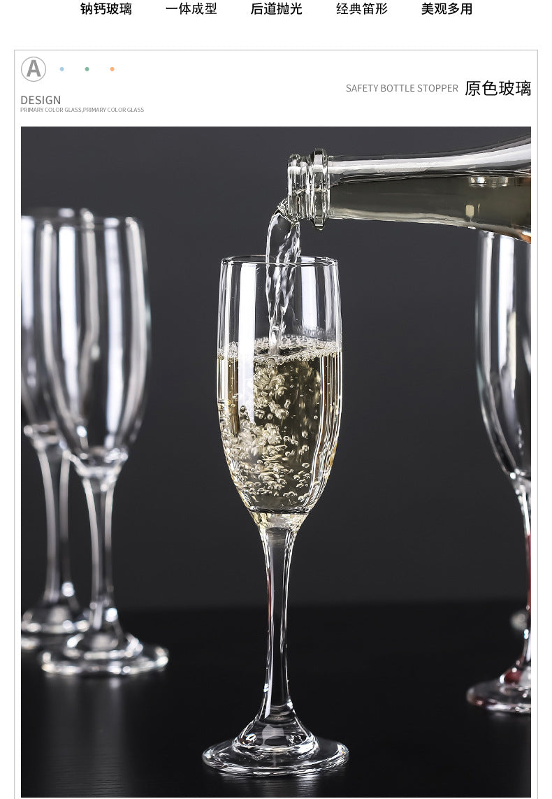 Flûte à Champagne Classique : 1 paquet de 6 verres