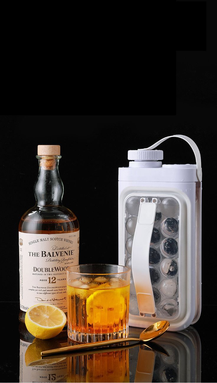 Bouteille bac à glaçons 2-en-1 – Ice Ball Maker étanche & portable