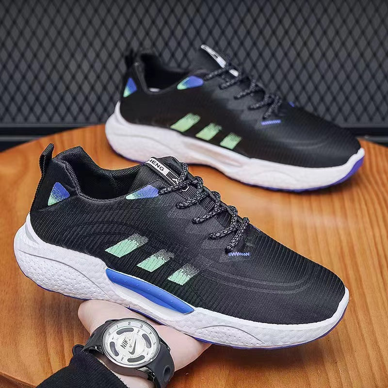 Chaussures de Sport Noires – Légères & Respirantes – Semelle Confort Premium